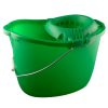 CleanWorks Plastic Mop Bucket Green 15 Litre
