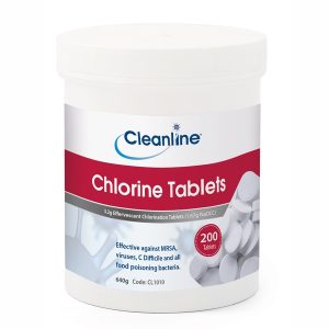 Cleanline Chlorine Tablets 3.2g (1.6g NaDCC) (Pack 200 Tablets)