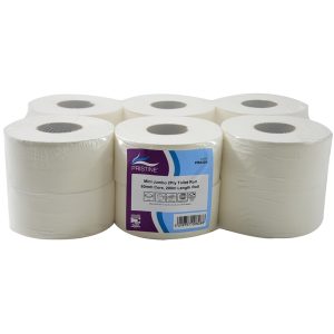 PRISTINE Mini Jumbo 2Ply Toilet Roll 60mm Core 200M