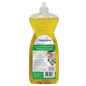 Cleanline Concentrated Lemon Washing Up Liquid 1 Litre (Case 12)